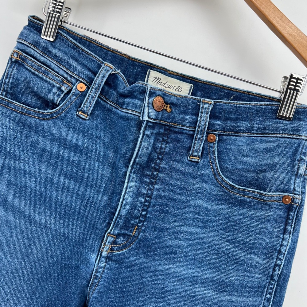 Madewell 10" High-Rise Skinny Jeans Women's Size 27T Blue Denim Classic